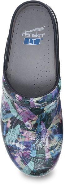 Dansko LT Pro Watercolor Tooled Womens Clog Shoes 5200-420202