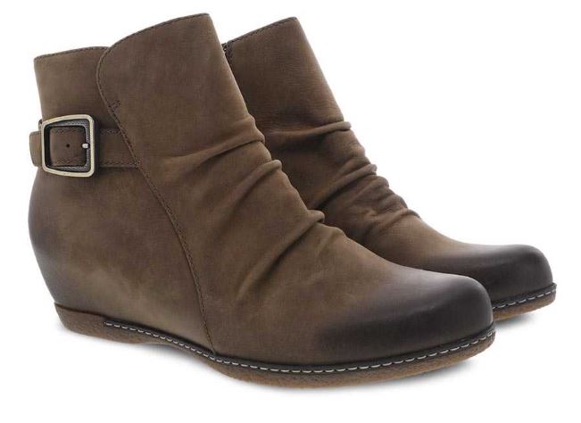 Dansko Mushroom Burnished Nubuck Lia Womens Short Boots 6908-871200