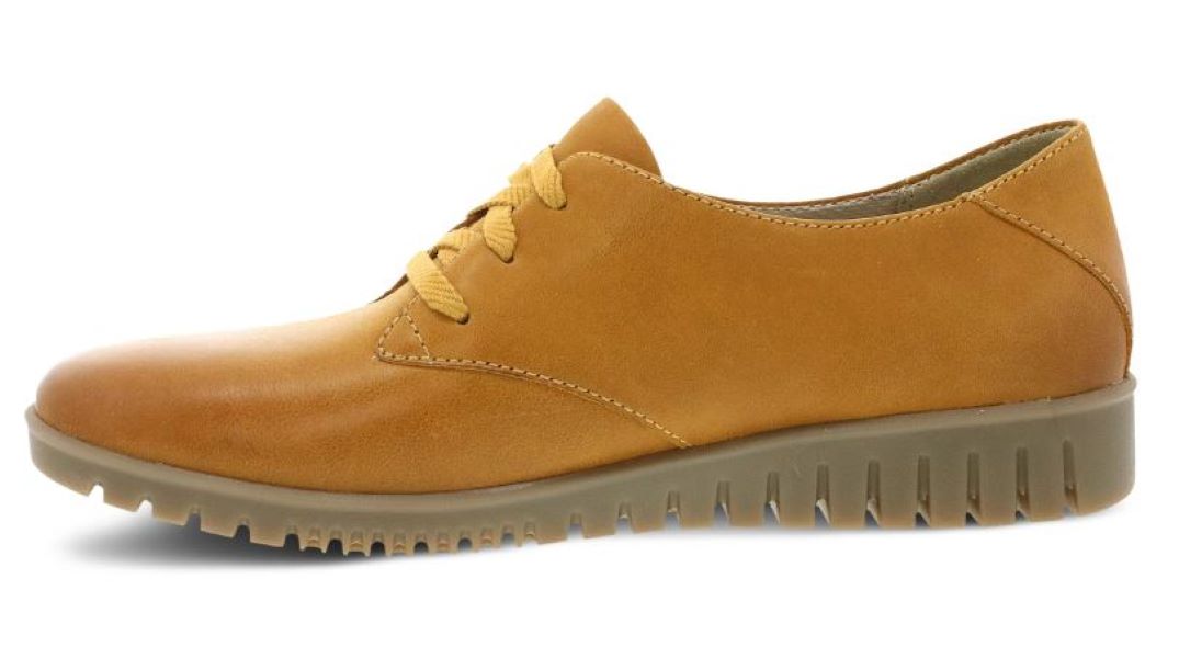 Dansko Mustard Burnished Calf Libbie Women's Oxford Shoes 9140-300300