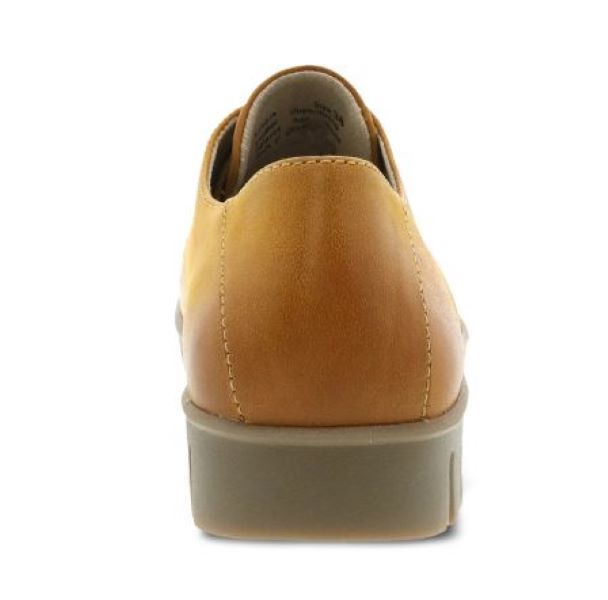 Dansko Mustard Burnished Calf Libbie Women's Oxford Shoes 9140-300300