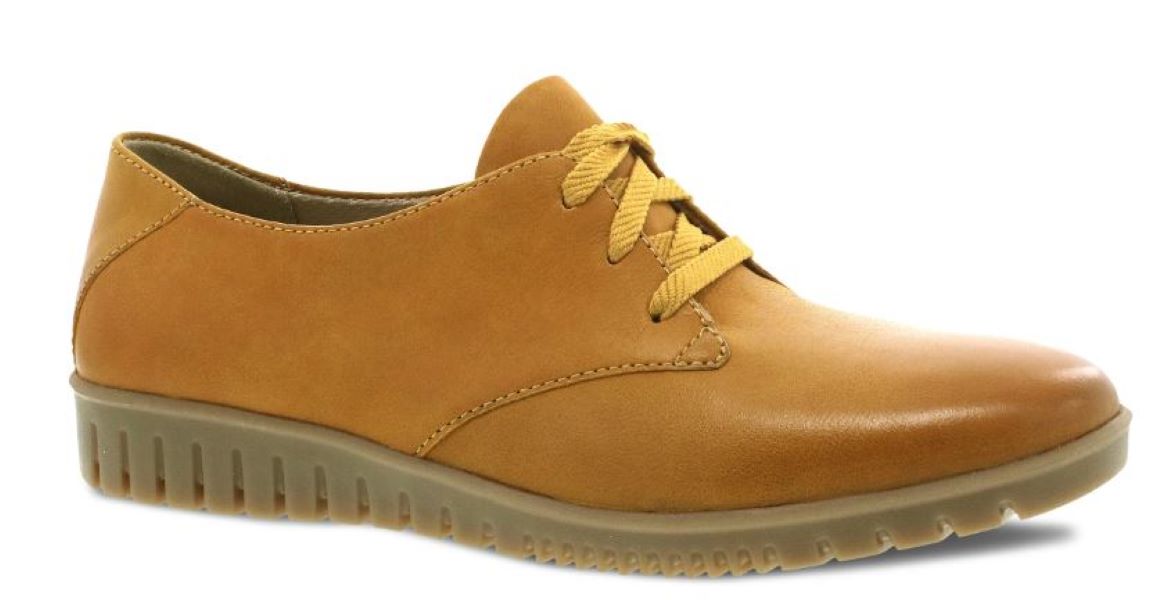 Dansko Mustard Burnished Calf Libbie Women's Oxford Shoes 9140-300300