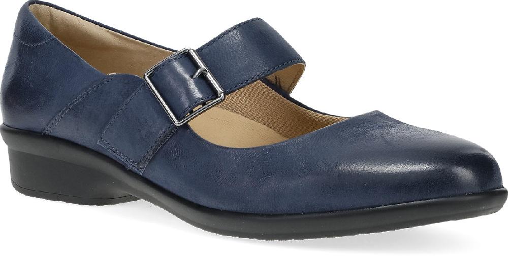 Dansko Navy Burnished Collette Women's Mary Jane Shoes 10502-290200