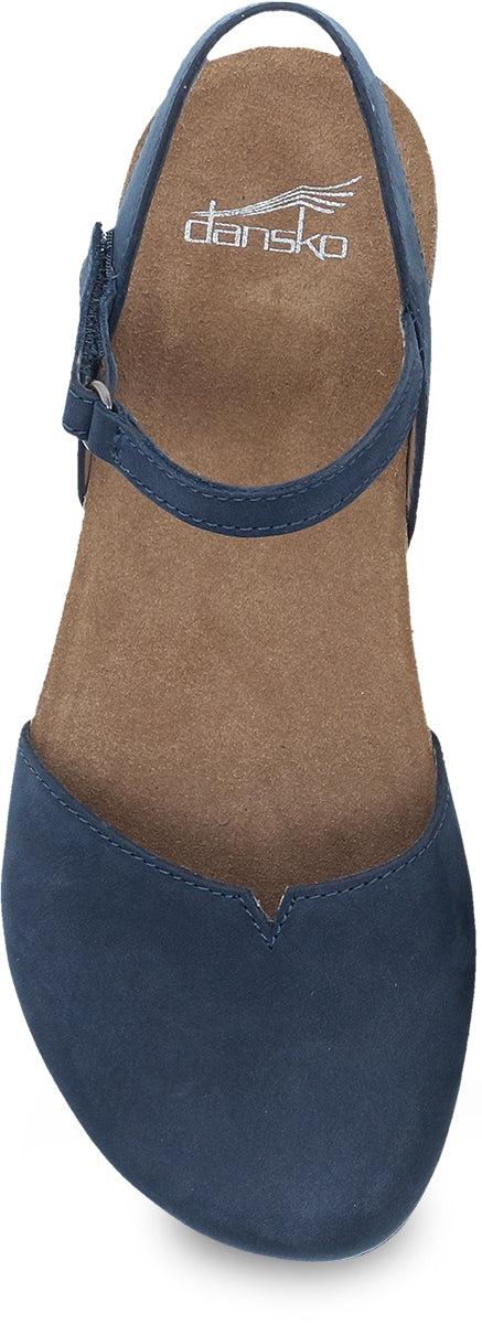 Dansko Navy Milled Nubuck Rowan Women's Mary Jane Shoes 6025-755300