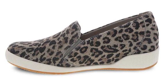 Dansko Odina Leopard Suede Womens Sneaker Shoes 4712-560300