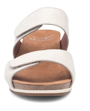Dansko Oyster Milled NubuckLeather Vienna Womens Slide On Sandals 1525-611200