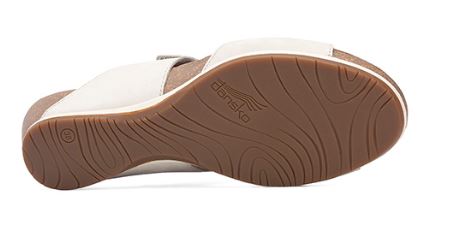 Dansko Oyster Milled NubuckLeather Vienna Womens Slide On Sandals 1525-611200