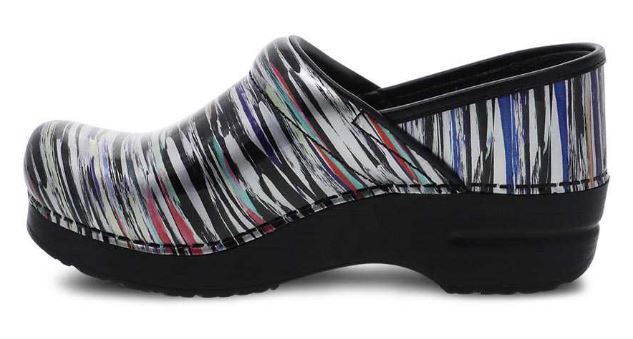 Dansko Professional Striped Patent Womens Comfort Clogs 406-260202