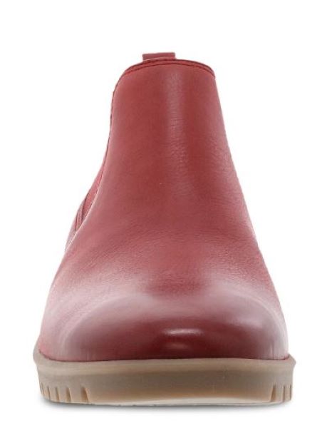 Dansko Red Burnished Louisa Women's Calf Booties 9143-220300