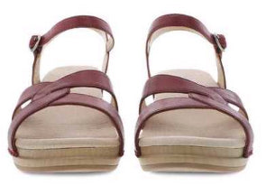 Dansko Red Karmen Burnished Calf Ladies Sandals KARMEN-RED