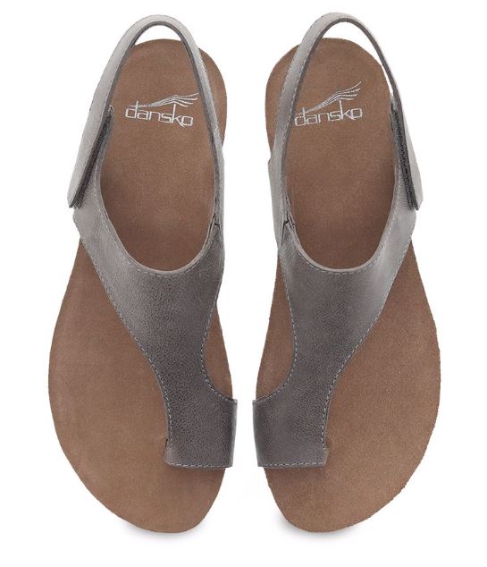 Dansko Reece Stone Waxy Burnished Womens Sandals 6024-795300