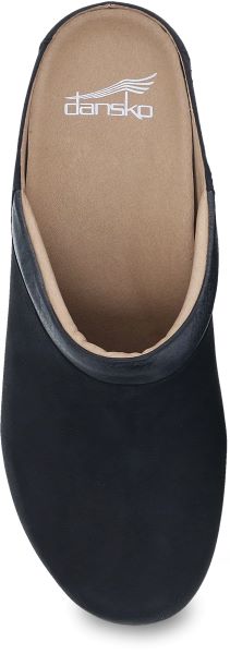 Dansko Sammy Black Nubuck Womens Clogs 1830-472400