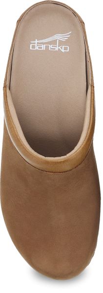 Dansko Sammy Tan Nubuck Leather Womens Mule Shoes 1830-151500