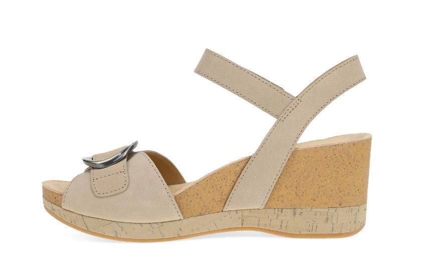 Dansko Sand Milled Nubuck Stella Women's Wedge Sandals 10003-640300