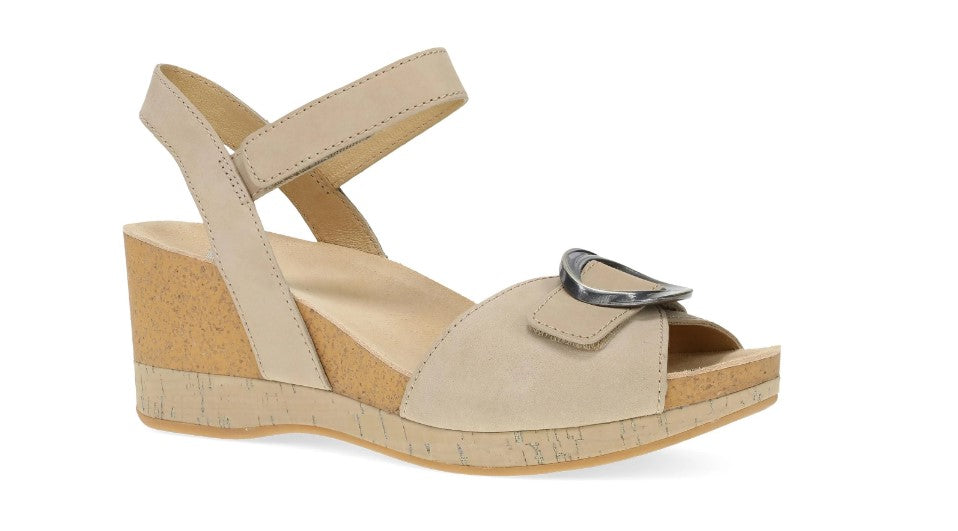 Dansko Sand Milled Nubuck Stella Women's Wedge Sandals 10003-640300