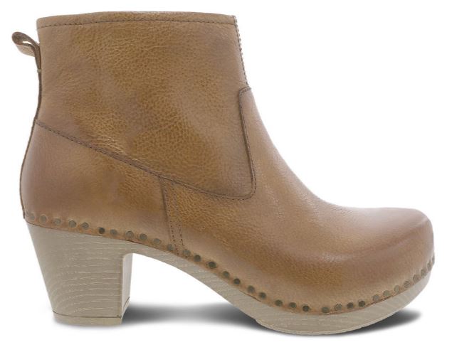 Dansko Sarah Tan Milled Nubuck Women's Short Boots 1832-371500