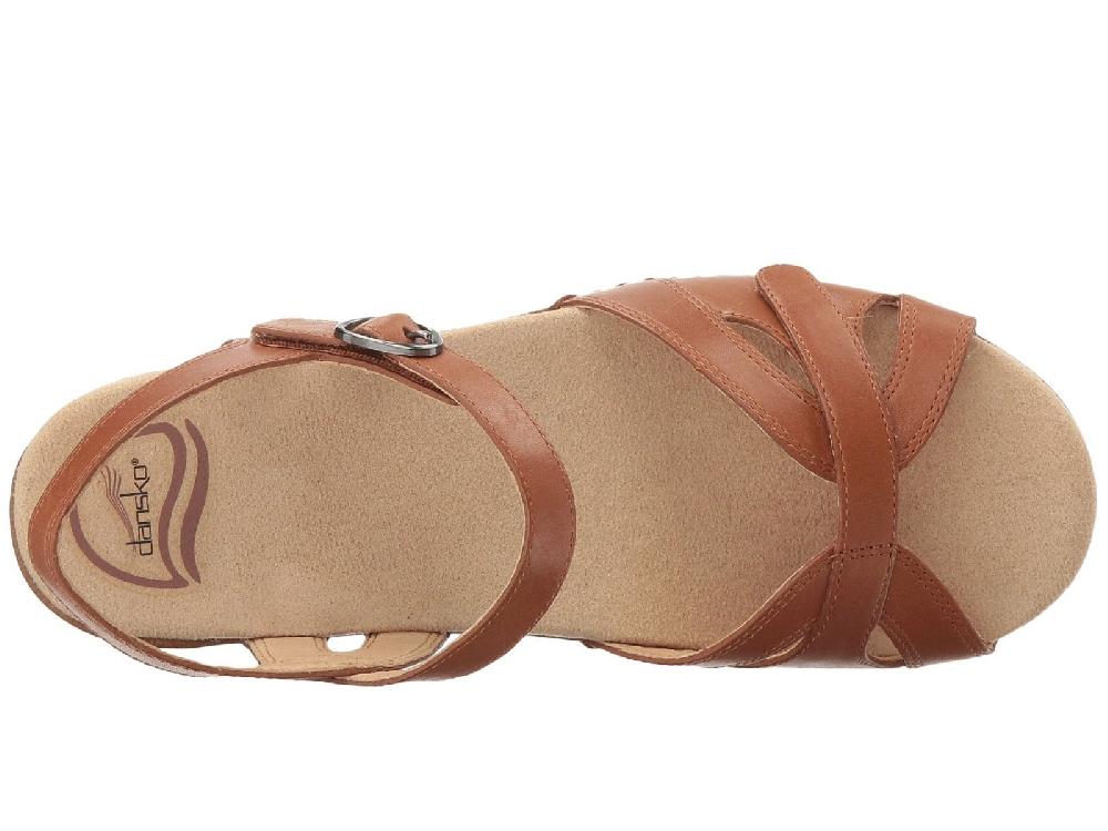 Dansko Season Camel Full Grain Womens Comfort Sandals 9849-982200