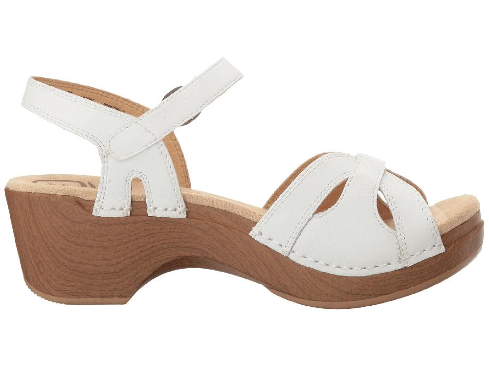 Dansko Season White Full Grain Womens Comfort Sandals 9849-012200