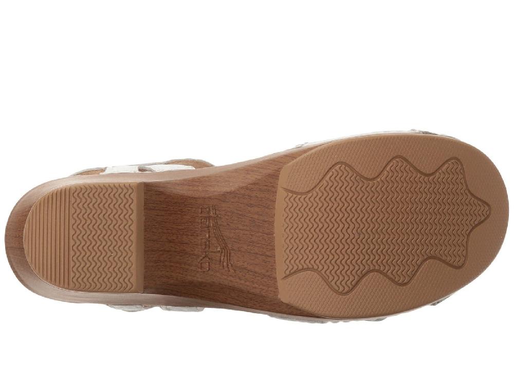 Dansko Season White Full Grain Womens Comfort Sandals 9849-012200