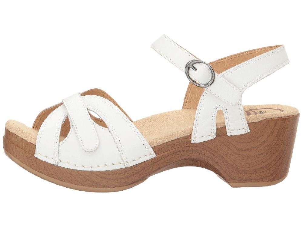 Dansko Season White Full Grain Womens Comfort Sandals 9849-012200