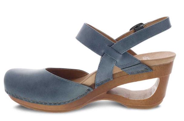 Dansko Taci Danim Waxy Calf Womens Comfort Wedge Sandals 3413-721500