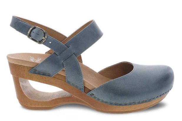 Dansko Taci Danim Waxy Calf Womens Comfort Wedge Sandals 3413-721500