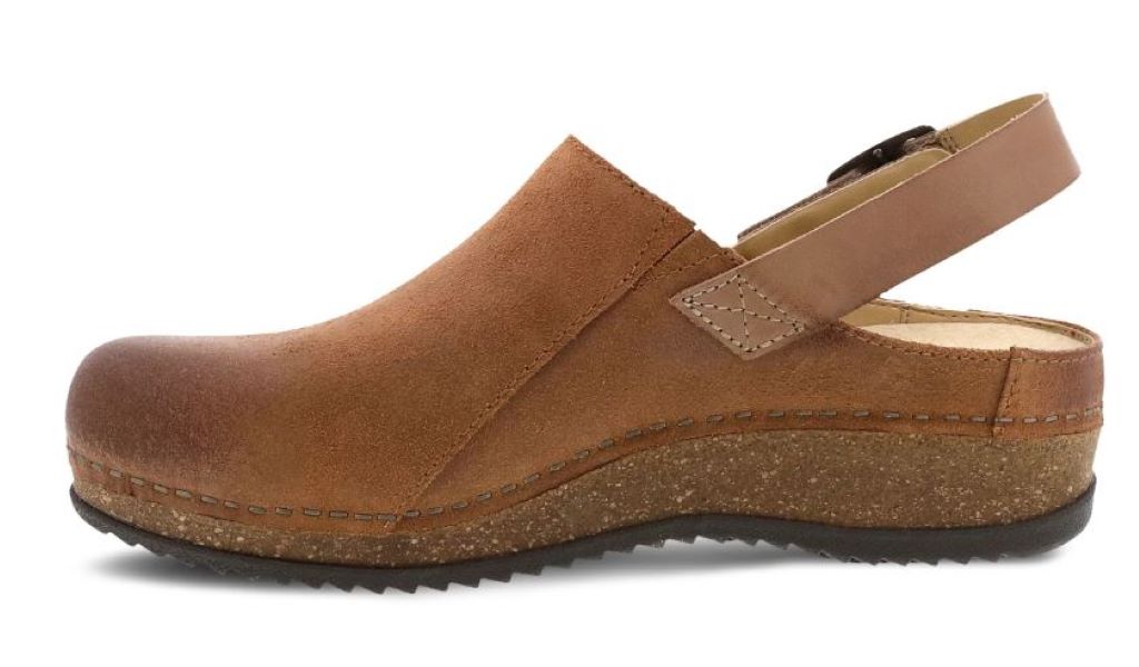 Dansko Tan Burnished Suede Merrin Women's Mules 9605-375300