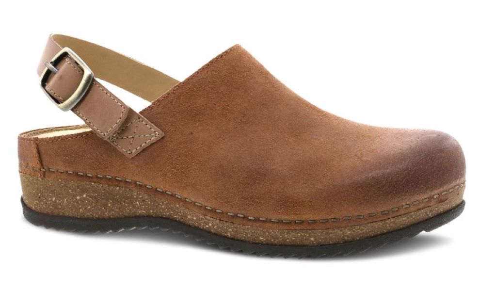 Dansko Tan Burnished Suede Merrin Women's Mules 9605-375300