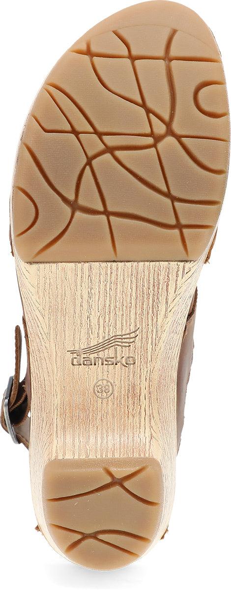 Dansko Tan Oiled Pull Up Lucia Mary Jane Women's Shoes 2218-641400