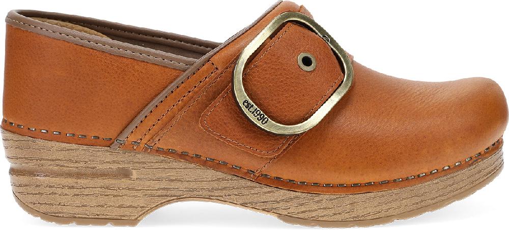 Dansko Tan Tumbled Pearson Women's Clog Shoes 616-376112