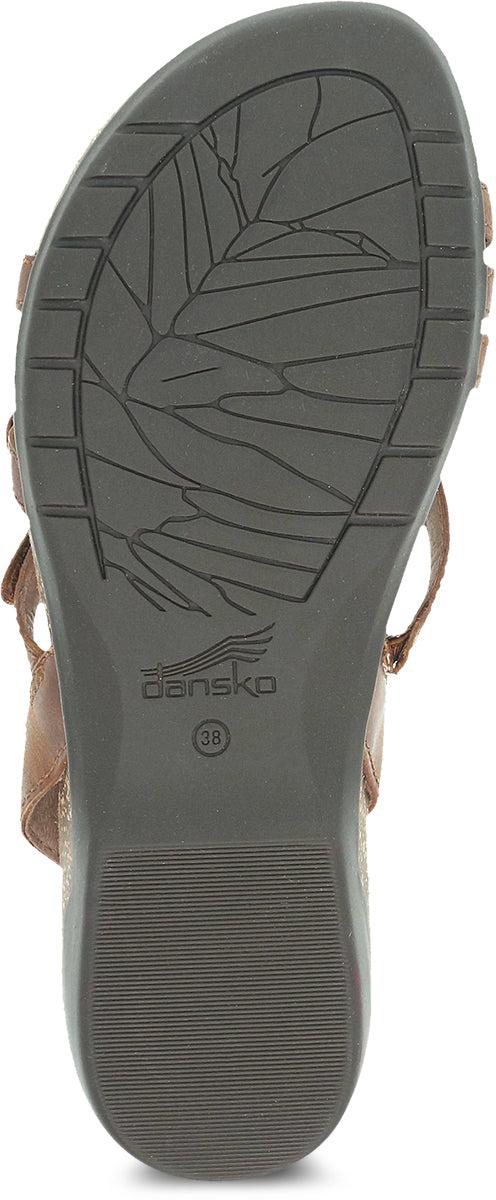 Dansko Tan Waxy Burnished Roslyn Women's Sandals 6029-155300