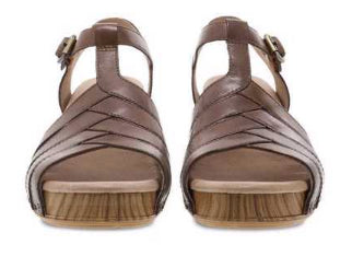 Dansko Taupe Mara Burnished Calf Ladies Sandals MARA-TAUPE