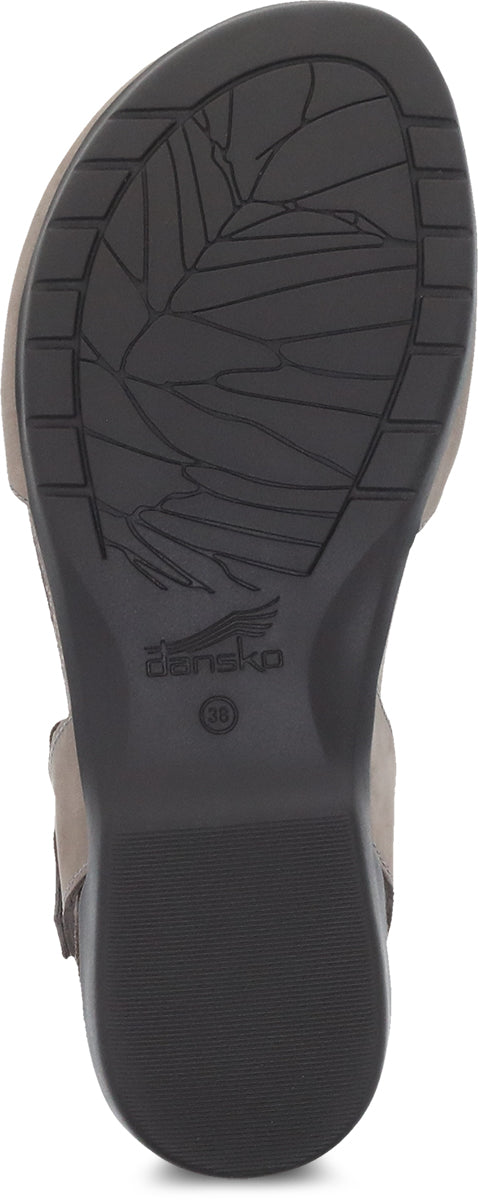 Dansko Taupe Rowan Milled Nubuck Womens Sandals 6025-165300