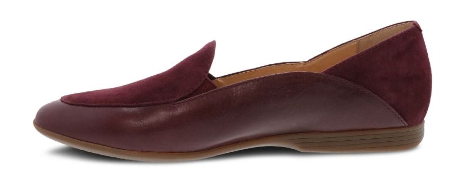 Dansko Wine Glazed Leather Lace Women's Loafers 2040-880600