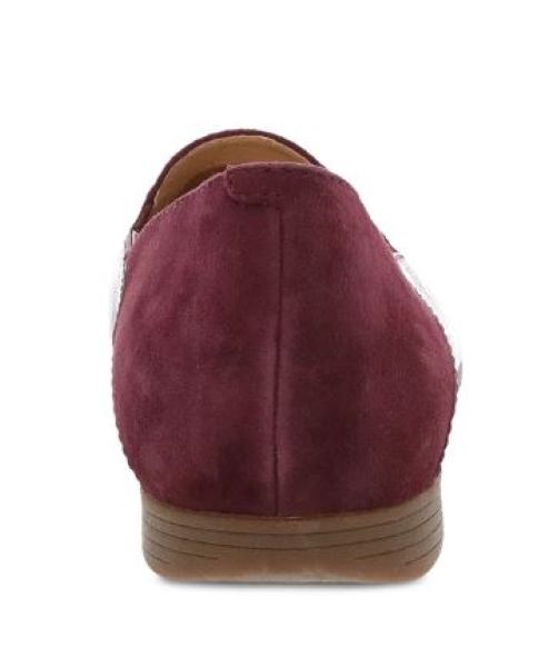 Dansko Wine Glazed Leather Lace Women's Loafers 2040-880600