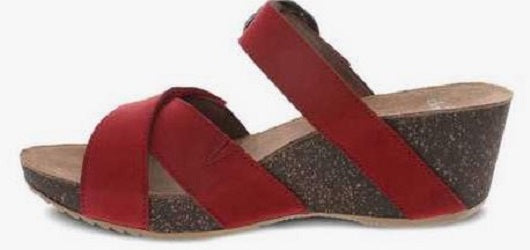 Dansko Women's Susie Red Milled Nubuck Sandal 3420-040300