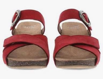 Dansko Women's Susie Red Milled Nubuck Sandal 3420-040300