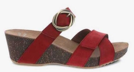 Dansko Women's Susie Red Milled Nubuck Sandal 3420-040300