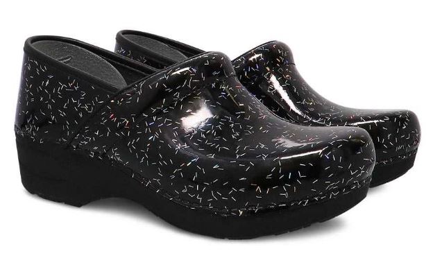 Dansko XP 2.0 Rainbow Flecks Patent Womens Clogs 3950-580202