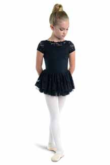 Danznmotion Cap Sleeve Dress With Scalloped Lace 21203C