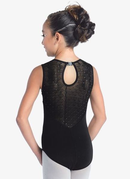 Danznmotion Children's Tank Leotard With Clear Sequins 20114C