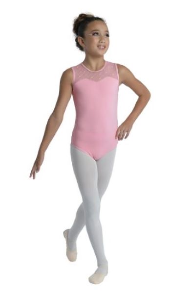 Danznmotion Children's Tank Leotard With Clear Sequins 20114C