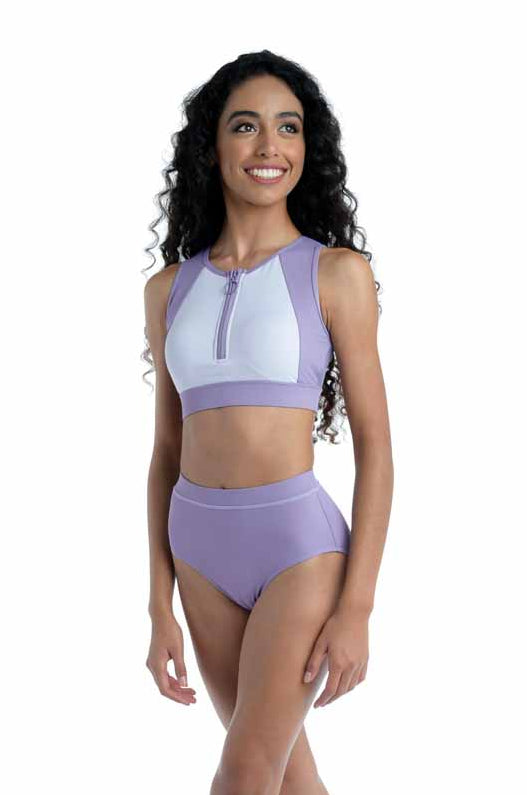 Danznmotion Purple Dusk Adult High Waisted Dance Brief 21410A-LAV