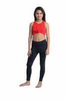 Danznmotion Red Ribbed Tie Top Tank 20302A-RED