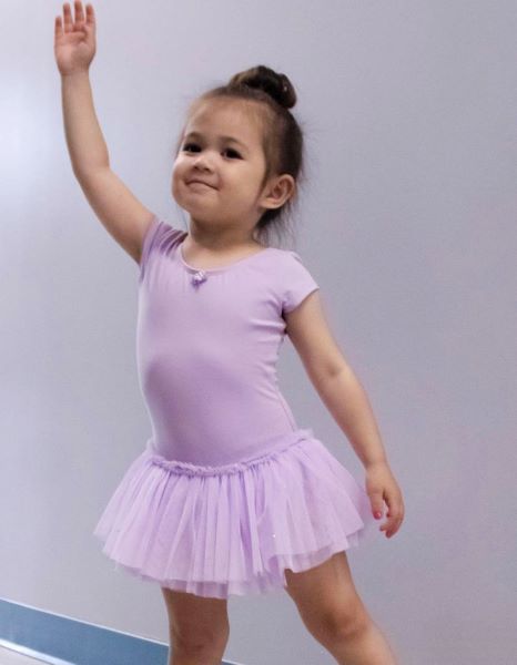 Danznmotion Short Sleeve Dress With Bow Back Accent 2463C *More Colors Available