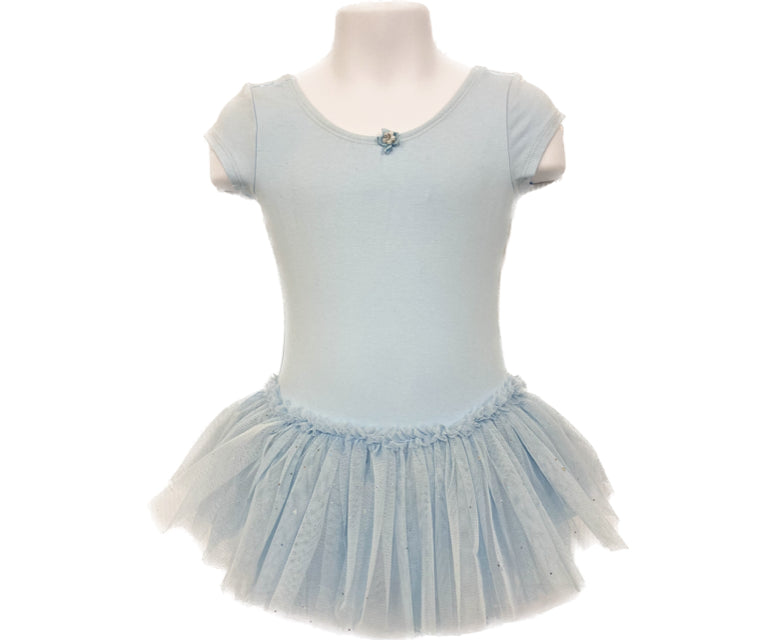 Danznmotion Short Sleeve Dress With Bow Back Accent 2463C *More Colors Available