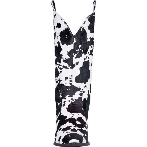Dingo Black And White Cow Print Live A Little Womens Western Boots DI127-BLACK