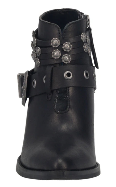 Dingo Black Born To Run Ladies Leather Booties DI242