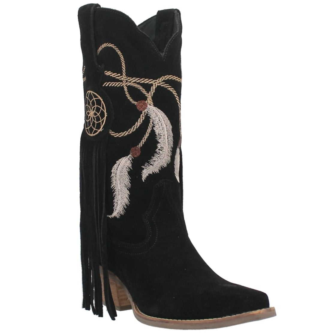 Dingo Black Daydream 12 inch Women's Snip Toe Western Boots DI169-BLACK