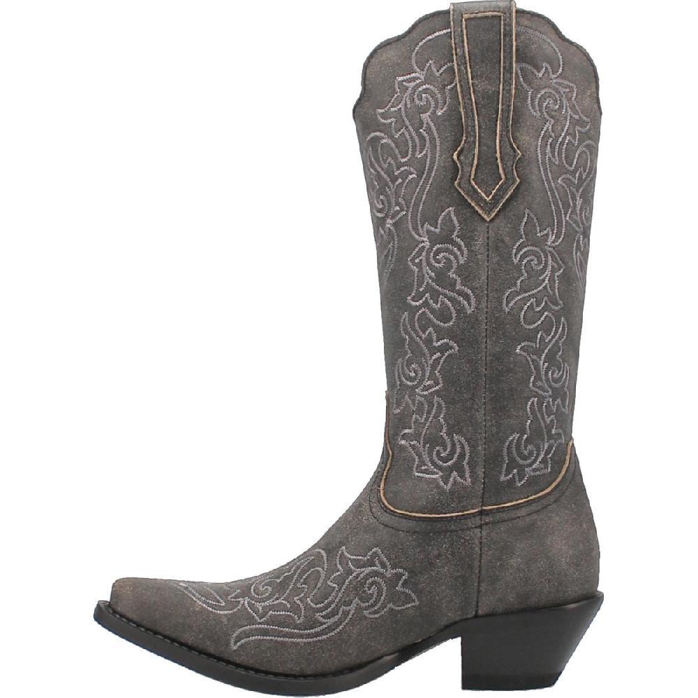 Dingo Black Flirty N' Fun 13 Inch Women's Almond Toe Western Boots DI171-BLACK