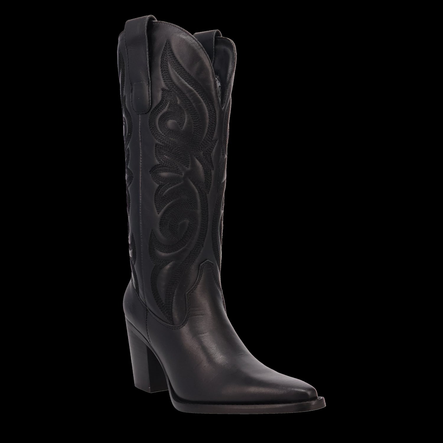 Dingo Black Hensley 13 Inch Snip Toe Women's Leather Boots DI2246-BLK